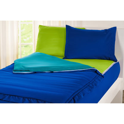 Ensemble de literie à fermeture éclair Siscovers Cobalt Blue Bunkie Deluxe