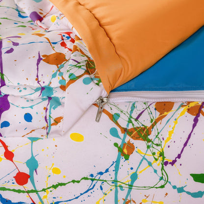 Ensemble de literie Siscovers Splashed and Splattered Bunkie Deluxe avec fermeture éclair