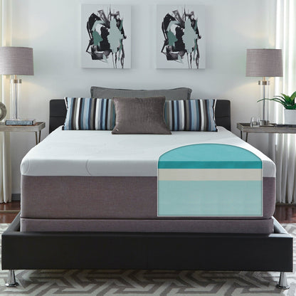 Ensemble de matelas en mousse à mémoire de forme au gel de 35 cm (14 pouces) Slumber Solutions Choose Your Comfort