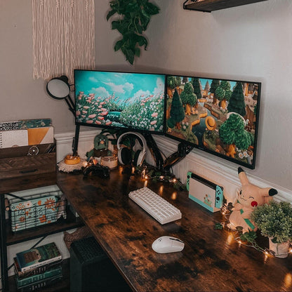 Bureau en forme de L avec étagères de rangement, bureau d'ordinateur d'angle.