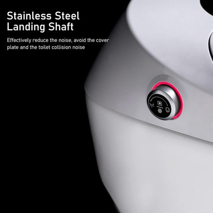 Toilettes intelligentes, toilettes-bidet monobloc pour salles de bain, toilettes modernes allongées avec eau chaude, double chasse d'eau automatique, fonctionnement par capteur de pied.