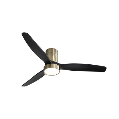 Ventilateur de plafond Sofucor à montage encastré de 52 pouces avec télécommande, moteur réversible, éclairage intégré en option.