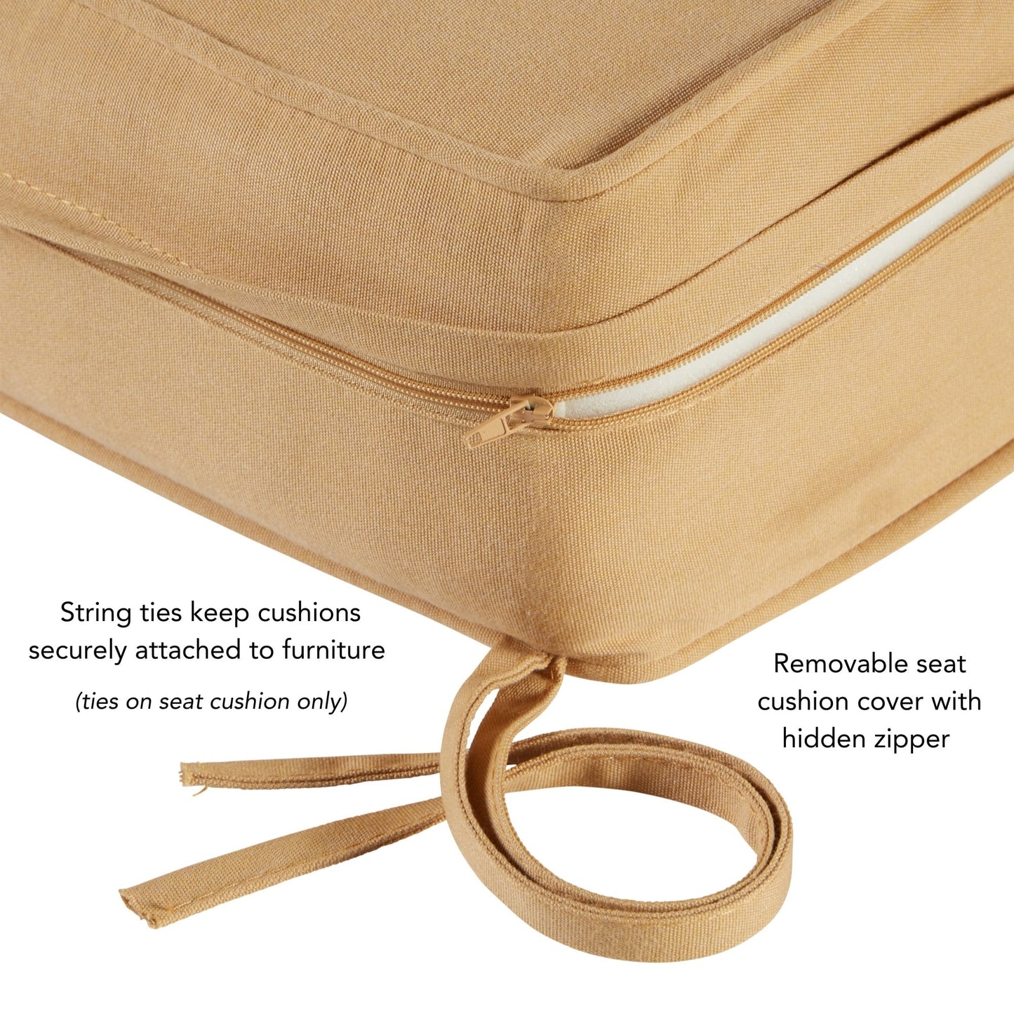 Ensemble de coussins d'extérieur Sunbrella Premium pour assise profonde, 2 pièces