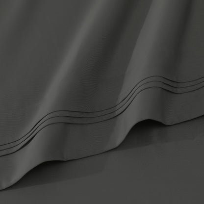 Jeu de draps uni en coton égyptien supérieur, 1000 fils, avec poche profonde.