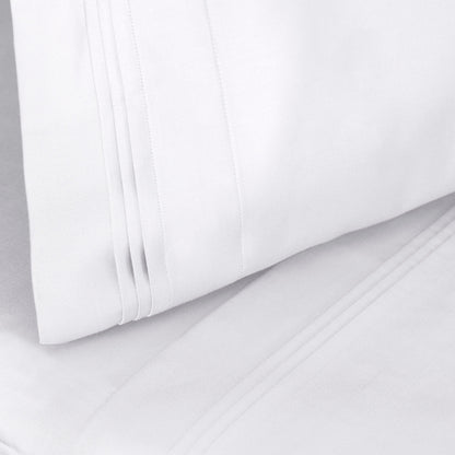 Jeu de draps uni en coton égyptien supérieur, 1000 fils, avec poche profonde.