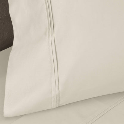 Jeu de draps uni en coton égyptien supérieur, 1200 fils, respectueux de l'environnement.
