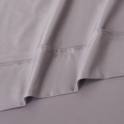 Jeu de draps uni en coton égyptien supérieur, 1200 fils, respectueux de l'environnement.