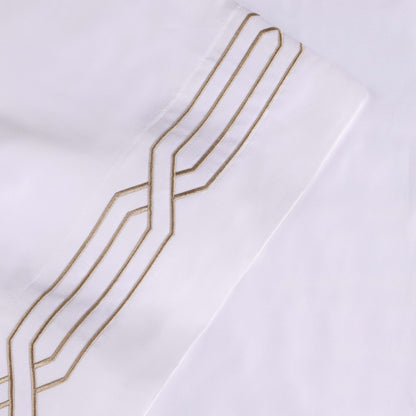 Jeu de draps uni en coton égyptien supérieur, 1200 fils, respectueux de l'environnement.