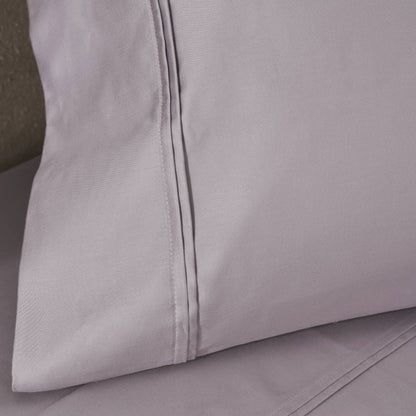 Jeu de draps uni en coton égyptien supérieur, 1200 fils, respectueux de l'environnement.
