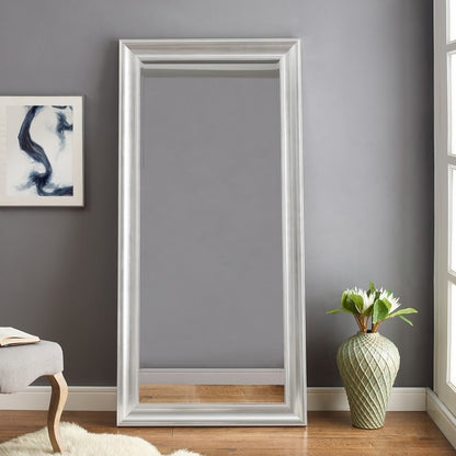 Grand miroir à perles pleine longueur - Miroir grand format pour corps entier, à poser ou à accrocher au mur