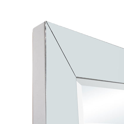 Grand miroir à perles pleine longueur - Miroir grand format pour corps entier, à poser ou à accrocher au mur