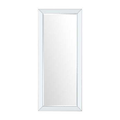Grand miroir à perles pleine longueur - Miroir grand format pour corps entier, à poser ou à accrocher au mur