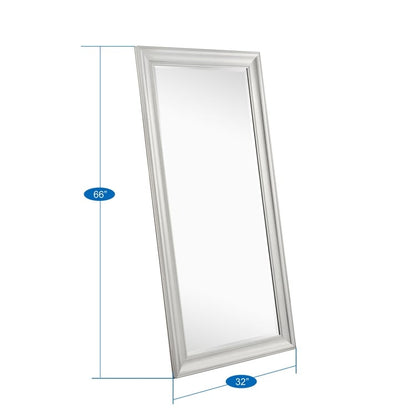 Grand miroir à perles pleine longueur - Miroir grand format pour corps entier, à poser ou à accrocher au mur