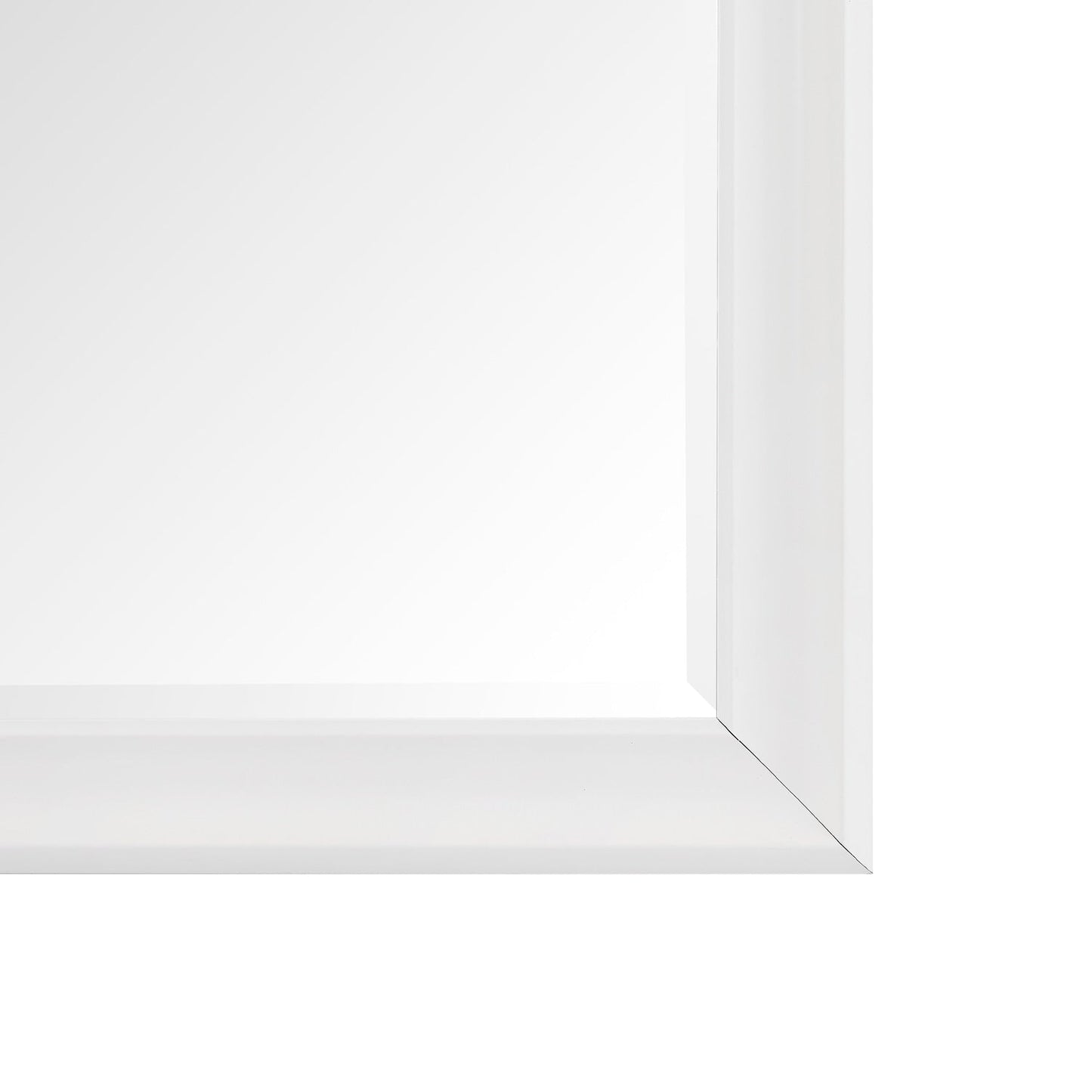 Grand miroir, miroir pleine taille, miroir rectangulaire surdimensionné, cadre en faux bois lisse, miroir mural suspendu.