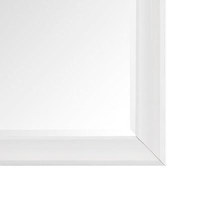 Grand miroir, miroir pleine taille, miroir rectangulaire surdimensionné, cadre en faux bois lisse, miroir mural suspendu.