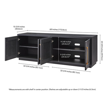 Meuble TV rectangulaire Tillman pour téléviseurs jusqu'à 75 pouces