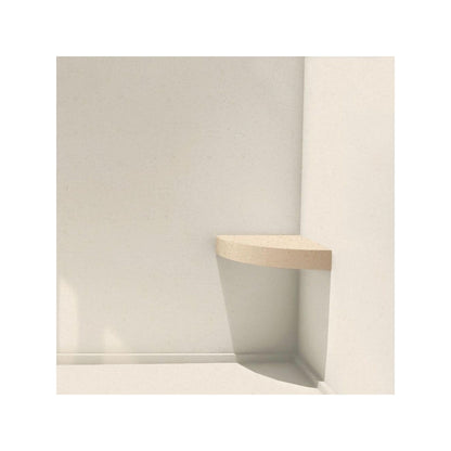 Transolid Studio, siège de douche d'angle mural en surface solide, 14 po x 14 po - 14,5 x 14,25 x 3