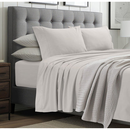 Jeu de draps en coton égyptien 1000 fils avec poches extra-profondes de Tribeca Living