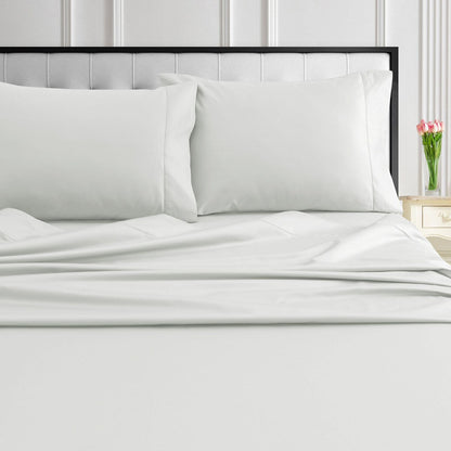 Jeu de draps en coton égyptien 1000 fils avec poches extra-profondes de Tribeca Living