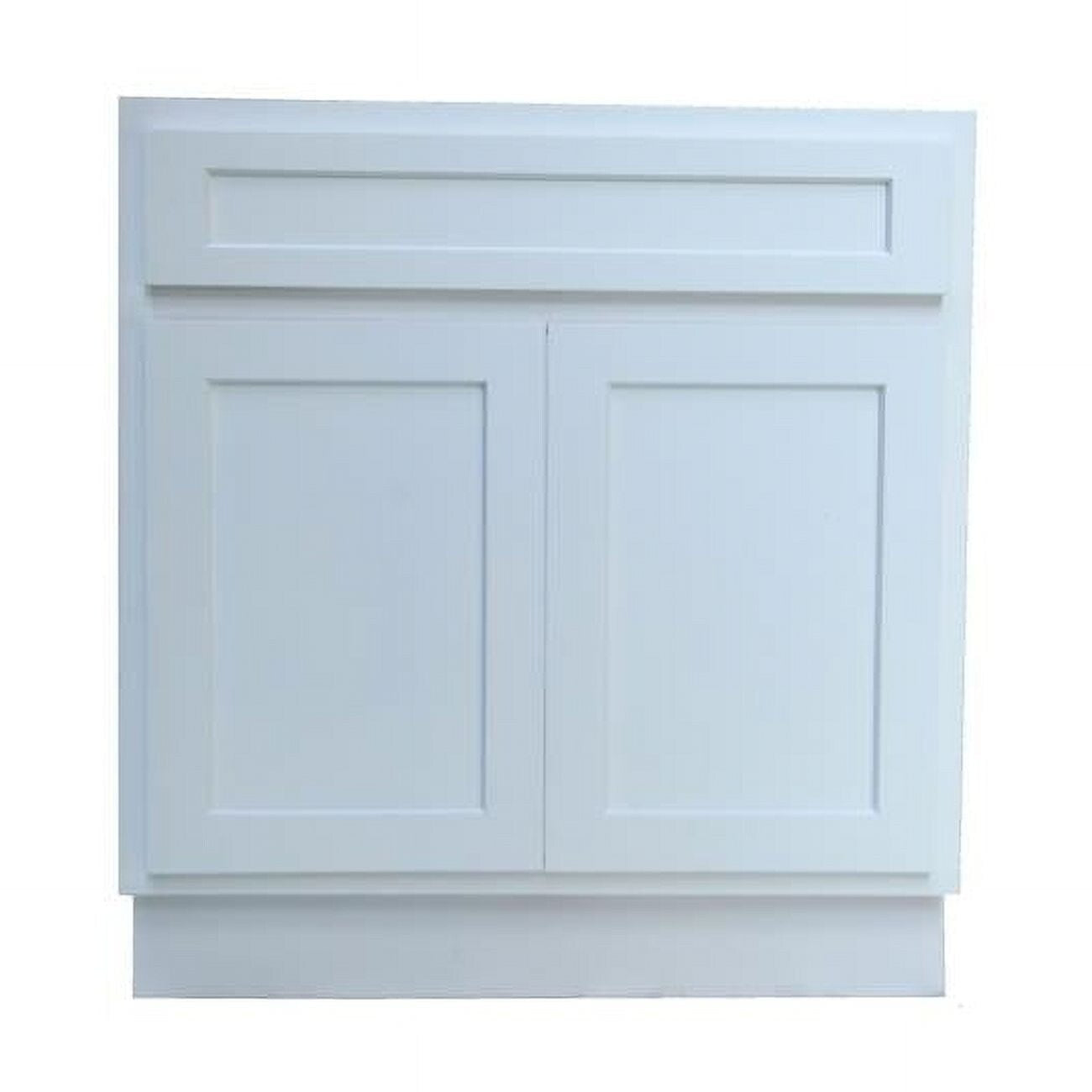 Meuble-lavabo de salle de bain Vanity Art en bois massif de 60 cm (24 pouces) avec lavabo simple.