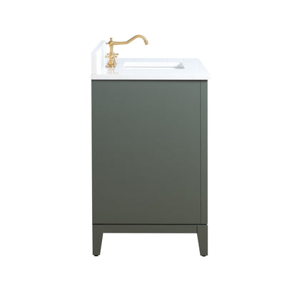 Meuble-lavabo Art pour salle de bain avec lavabo en céramique et plan de travail en marbre composite.