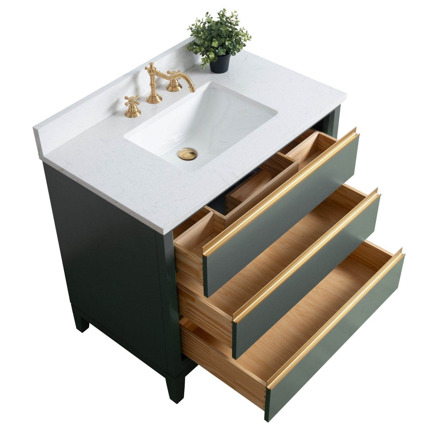 Meuble-lavabo Art pour salle de bain avec lavabo en céramique et plan de travail en marbre composite.