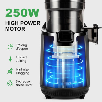 Ventray 900, centrifugeuse à mastication lente, presse à froid avec une trémie d'alimentation extra large de 5,1 pouces.