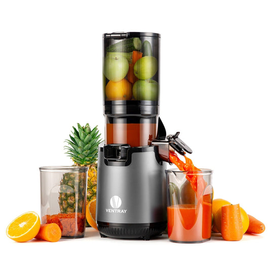 Ventray 900, centrifugeuse à mastication lente, presse à froid avec une trémie d'alimentation extra large de 5,1 pouces.