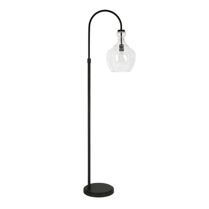 Verona Lampe de sol à arc avec abat-jour en verre
