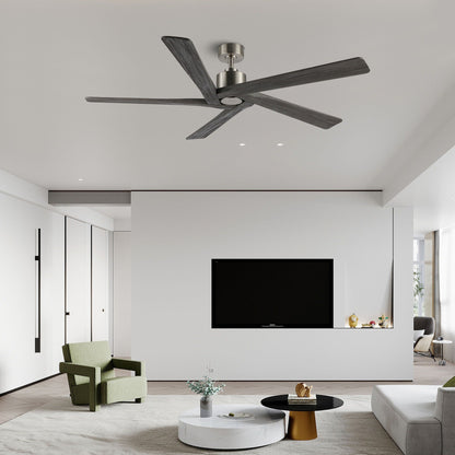 WINGBO Ventilateur de plafond intérieur à 54 pouces avec moteur DC, sans éclairage - N/A