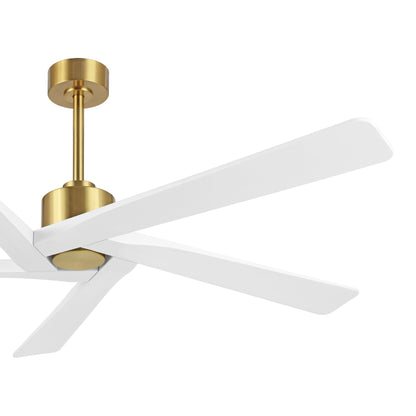 WINGBO Ventilateur de plafond intérieur à 54 pouces avec moteur DC, sans éclairage - N/A