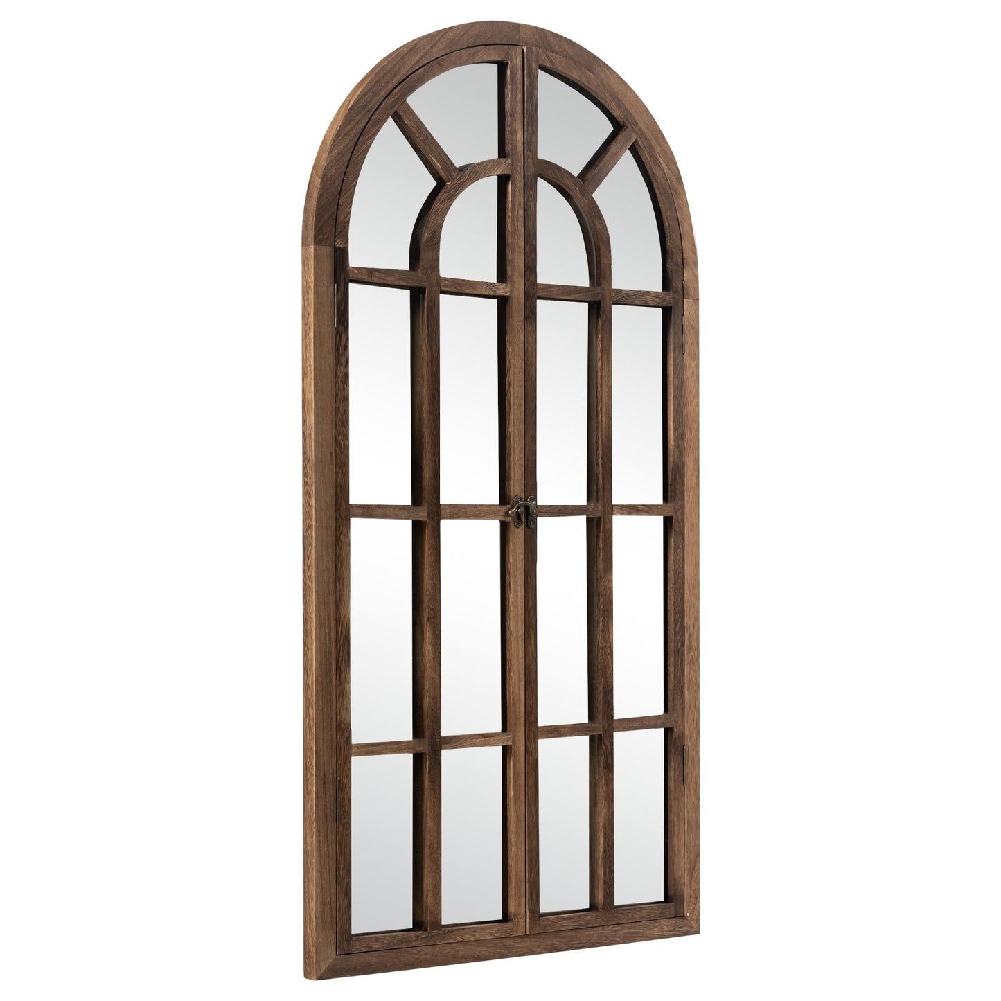 Miroir en forme de fenêtre, miroir en bois incurvé, 71'' L*31'' l