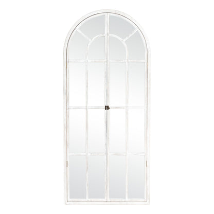 Miroir en forme de fenêtre, miroir en bois incurvé, 71'' L*31'' l
