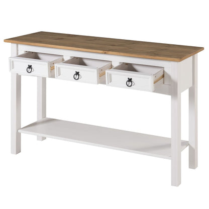 Console d'entrée en bois avec 3 tiroirs Corona | Furniture Dash - N/A
