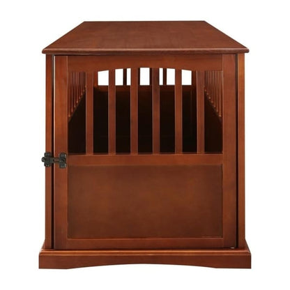 Table d'appoint en bois pour panier pour animaux de compagnie avec porte verrouillable