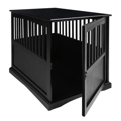 Table d'appoint en bois pour panier pour animaux de compagnie avec porte verrouillable