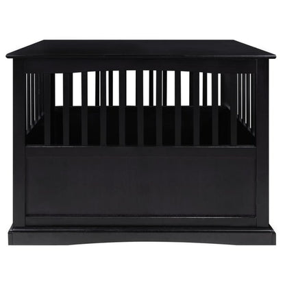 Table d'appoint en bois pour panier pour animaux de compagnie avec porte verrouillable