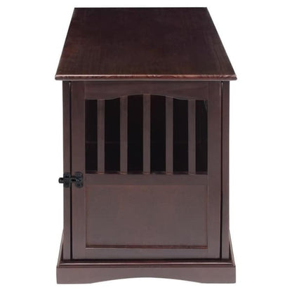 Table d'appoint en bois pour panier pour animaux de compagnie avec porte verrouillable