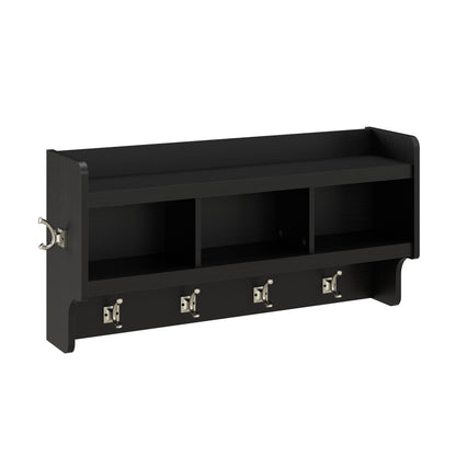 Porte-manteau mural Woodland 40W avec étagère de Bush Furniture