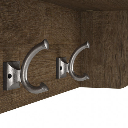 Porte-manteau mural Woodland 40W avec étagère de Bush Furniture