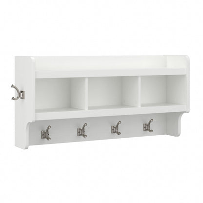 Porte-manteau mural Woodland 40W avec étagère de Bush Furniture