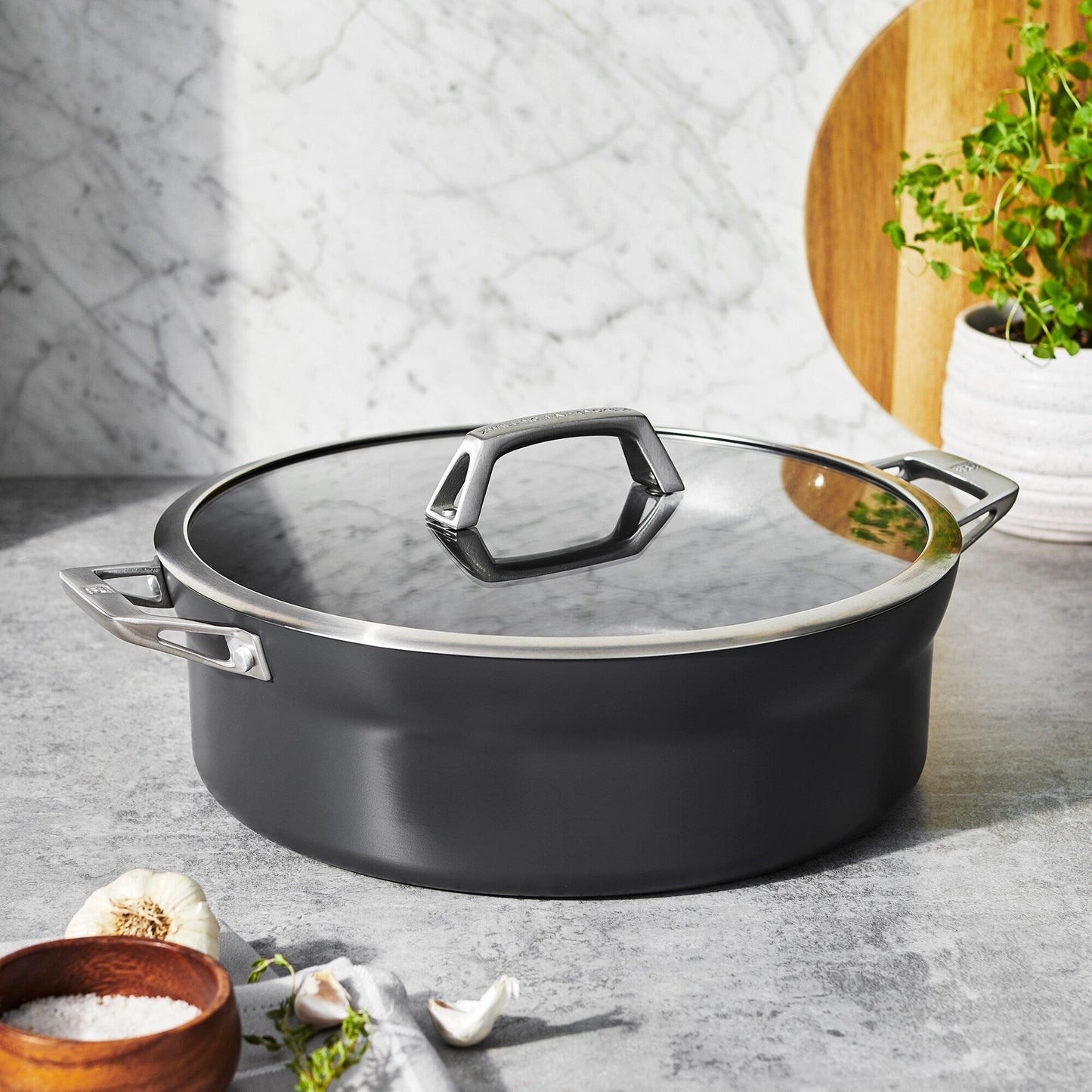 Casserole à fond antiadhésif ZWILLING Motion en aluminium anodisé dur
